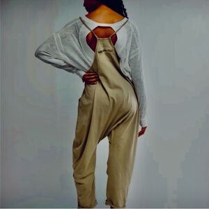 NWT Free People Hot Shot Onesie Sage-Stone L